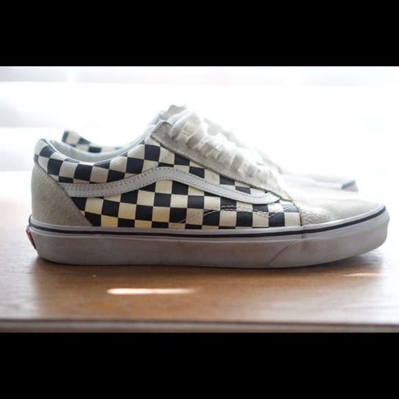 White Checkered Vans - Picture 2 of 8
